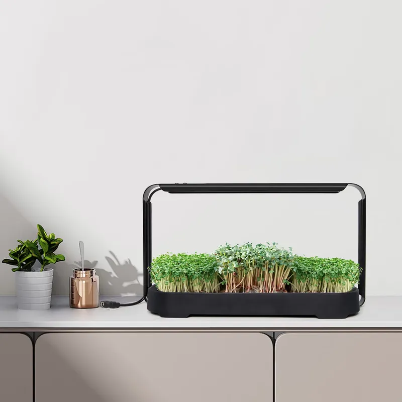 Hydroponic Kit - Microgreens Zelfwaterende Hydroponische Plantenbak met Groeilamp