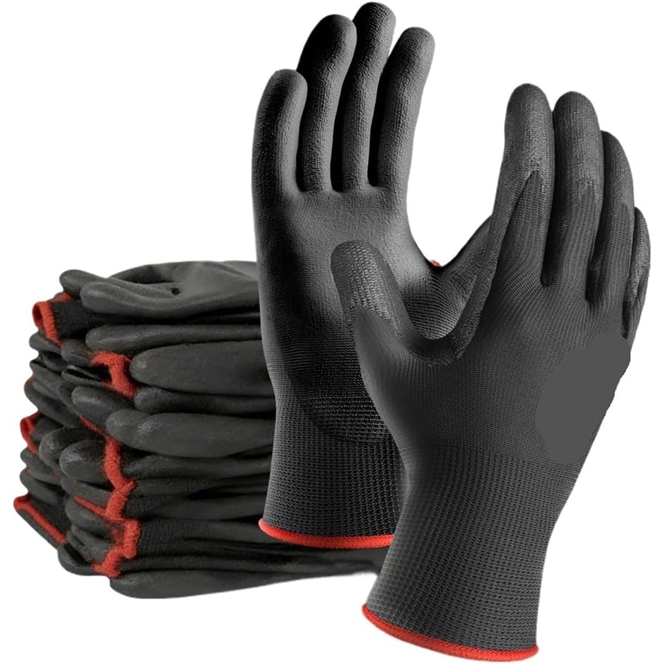 Garden Gloves - 4/10/20PCS Nylon PU-gecoate werkhandschoenen, antislip, duurzame