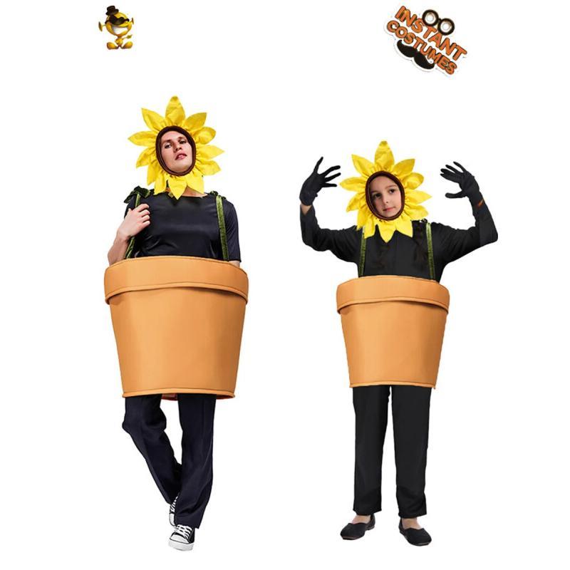 Plant Pot - Halloween bloempotkostuum voor volwassenen Cosplay zonnebloempotplantkostuum