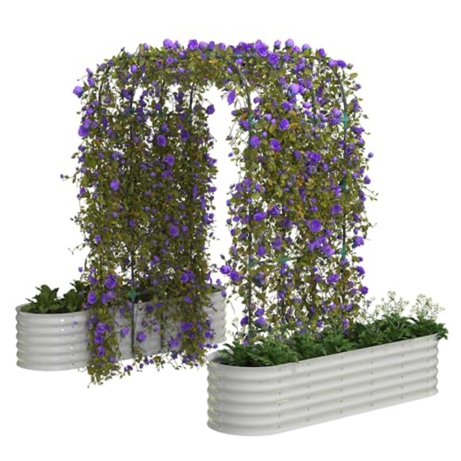 Raised Garden Bed - 96 cm hoge gegalvaniseerde verhoogde moestuinbak