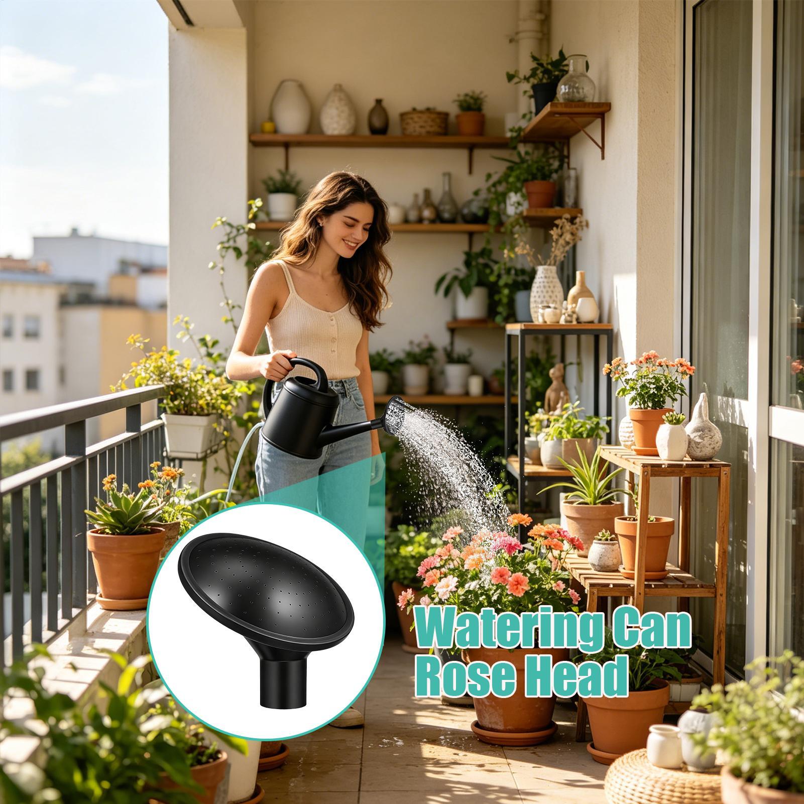 Watering Can - 2 stuks zwarte sproeikoppen met een