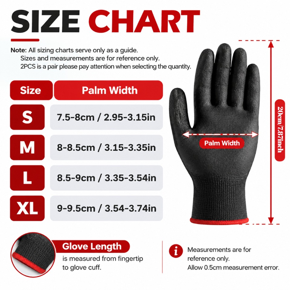 4/10/20PCS Nylon PU-gecoate we - Garden Gloves recensie en prijs