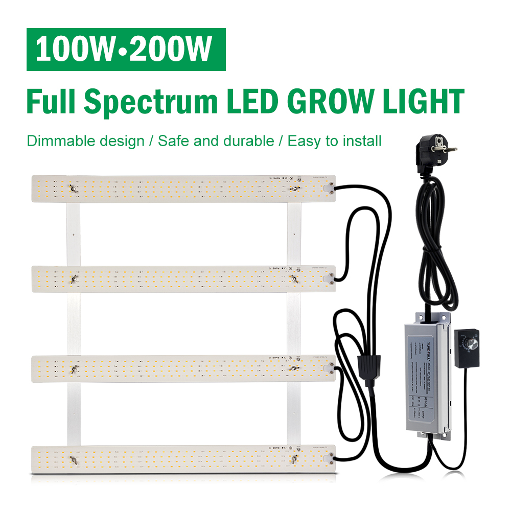 🌴 100W 200W dimbare LED kweekl - Grow Light Led recensie en prijs
