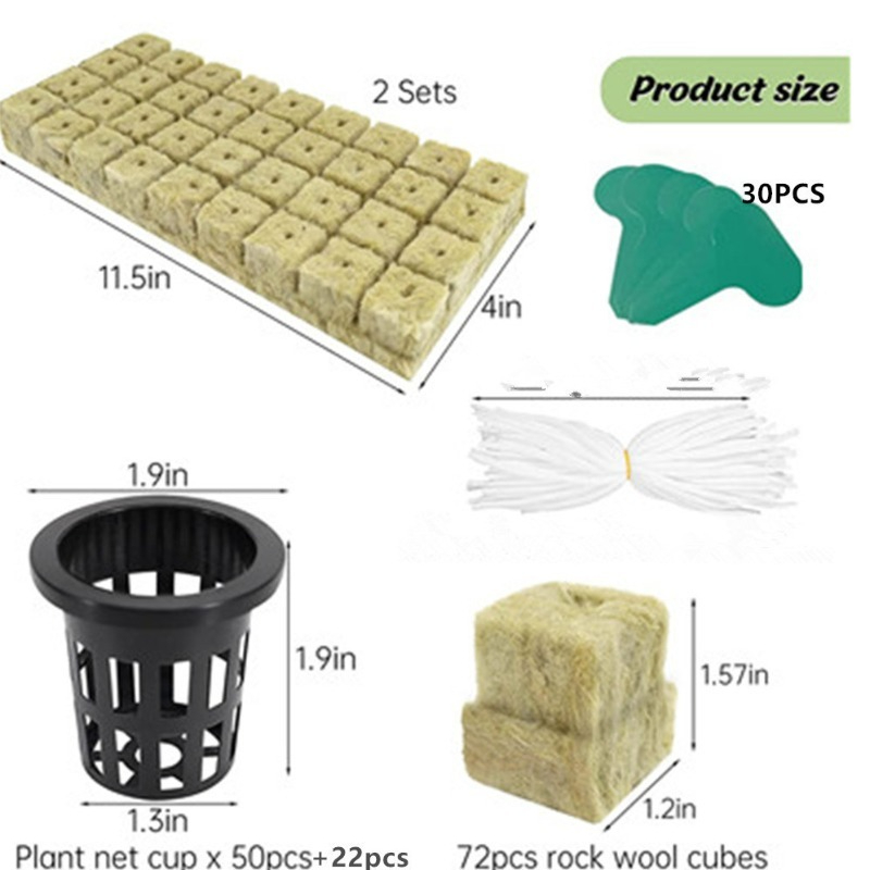 72 stuks hydrocultuursteenwolb - Hydroponic Kit recensie en prijs